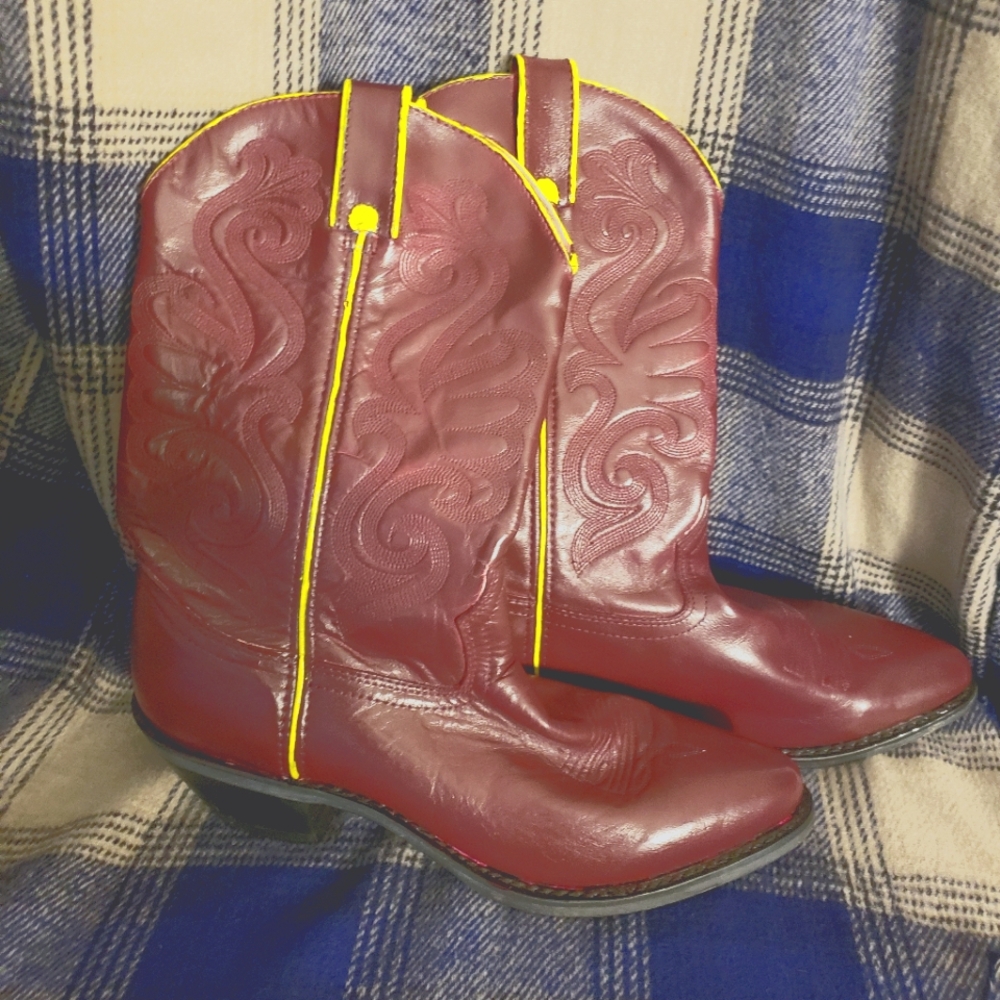 Durango Maroon Western Cowboy Boots 9